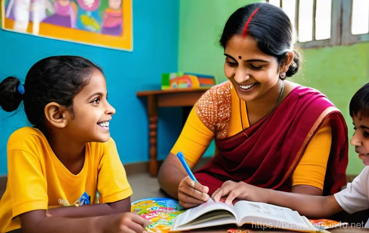 사회복지 전문가 코멘트 - **Prompt:** A social welfare specialist, a woman with a kind and approachable demeanor, is engaging ...