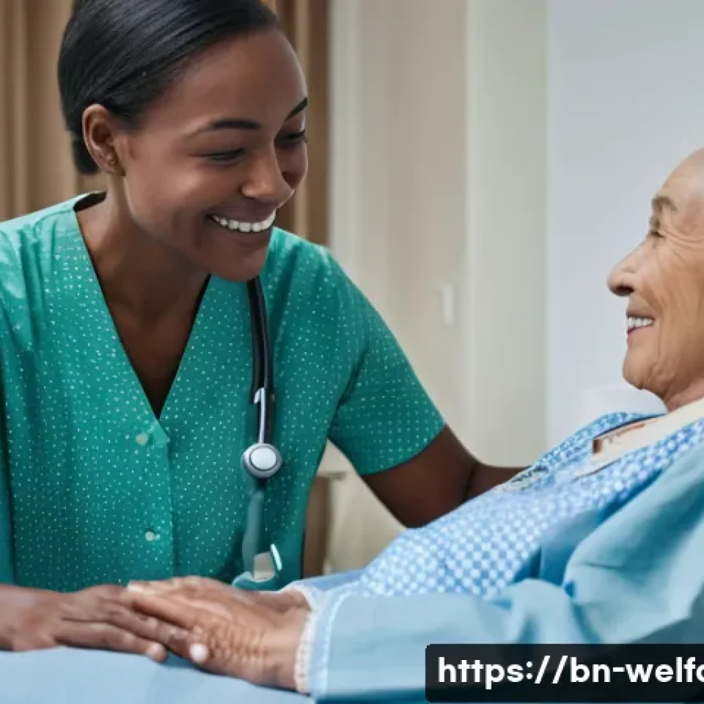 의료사회복지 - **Prompt 1: Empathetic Connection in Healthcare**
    "A compassionate female medical social worker,...