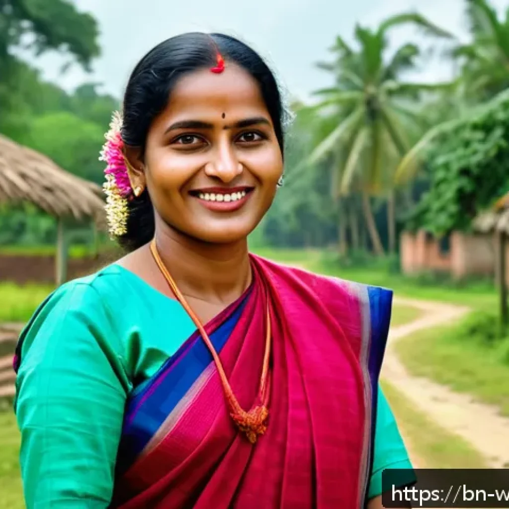 사회복지 취업 정보 - A compassionate Bengali social worker in modest professional attire, engaging warmly with diverse co...