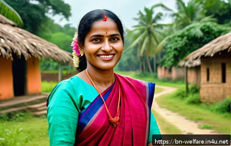 사회복지 취업 정보 - A compassionate Bengali social worker in modest professional attire, engaging warmly with diverse co...